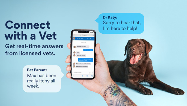 Chewy телемедицина Connect with a Vet