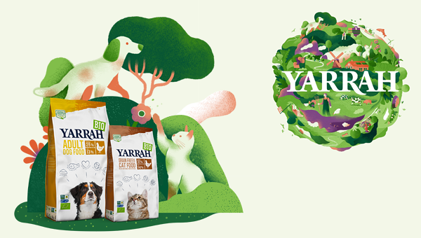 Органические продукты для животных Yarrah в Великобритании