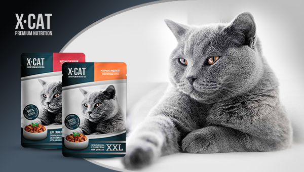 RHM выпустил новую линейку кормов для кошек Х-Cat
